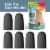 ZenToes 6 Pack Gel Toe Caps - Cushions and Protects Big Toes from Rubbing - (Small, Black) Perspective: top
