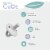 Pacifier 4 Pack by Comfy Cubs, Grey, Flat Perspective: top