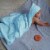 Baby Hooded Muslin Cotton Towel 2 pack Ultra Soft Warm Absorbent By Comfy Cubs (Sky Blue) Perspective: top