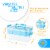 Bins  Things Blue 2 Trays Stackable Storage Container & Organizers Perspective: top