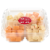 Upper Cut Assorted Colby Jack Pepper Jack Swiss and Mild Cheddar Cheese Cube Tray Perspective: top
