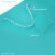 Occasionall Designer Turquoise Paper Gift Wrap Bags with Handles Solid Colors 12Pcs 7.5x3.5x9 Perspective: top