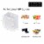 Occasionall Designer Extra Small White Paper Gift Wrap Bags Solid Colors Bulk 12Pk 4x2.75x4.5 Perspective: top