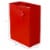 Occasionall Designer Red Paper Gift Wrap Bags with Handles Solid Colors Bulk 12 Pcs 10x5x13x5 Perspective: top