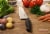 Ergo Chef Prodigy 7" Stamped Santoku w/ TPR Grip Handle Perspective: top