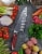 Ergo Chef CRIMSON 8"Chef knife - Red G10 Handle Perspective: top