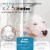 36&quot; W x 72&quot; H Frosted PEVA Extra Heavy Weight Shower Liner - Liba Perspective: top