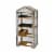 VT Nursery - 4 Tier Wooden Greenhouse FSC 100% Natural (with PE cover) Perspective: top
