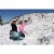 Slippery Racer Downhill Falcon Kids Foam Toboggan Snow Sled, Midnight Hologram Perspective: top