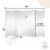 Hamilton Hills 28x40  Silver Trifold Mirror | Full Length Beveled Edges Perspective: top
