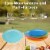 Colorful Plastic Reusable 10 inch Dinner Plates, 4 Pack Perspective: top