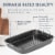 Non-Stick Carbon Steel Roasting Pan with Rack, Flat Rack Perspective: top