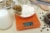 Escali Arti Orange Glass Digital Scale Perspective: top