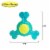 JoJo Modern Pets Eco-Friendly TPR 3-Bone Tennis Ball Squeak Chew Dog Toy Perspective: top