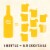 Tres Agaves® Organic Pineapple Ginger Margarita Mix Perspective: top