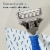 Harry's 5-Blade Navy Blue Razor Kit Perspective: top