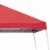 Z-Shade 10 x 10 Foot Push Button Lock Angled Leg Instant Shade Canopy Tent, Red Perspective: top