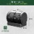 Good Ideas Compost Wizard Outdoor Garden Dual Tumbler Compost Container, Black Perspective: top