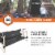 Disc-O-Bed Large Cam-O-Bunk Benchable Double Cot with Storage Organizers, Black Perspective: top
