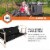 Disc-O-Bed XLarge Cam-O-Bunk Benchable Double Cot with Storage Organizers, Black Perspective: top