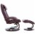 Relax-R BRAMPTON052009 Brampton Recliner & Ottoman, Merlot Burgundy Perspective: top