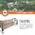 Disc-O-Bed Large Cam-O-Bunk Benchable Double Cot with Storage Organizers, Tan Perspective: top