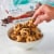 LILY'S Dark Chocolate Style No Sugar Added Baking Chips Bag Perspective: top