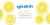 Spindrift® Lemon Flavored Sparkling Water Cans Perspective: top