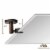 Hamilton Hills 30x40inch Bronze Pivot Mirror with Wall Brackets Perspective: top