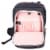 Swissdigital SD100601 Katy Rose Backpack - Black And Rose Gold Perspective: top