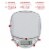 Escali Pico White Pocket- Sized Digital Scale Perspective: top
