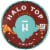 Halo Top Dairy-Free & Soy-Free Vegan Candy Bar Frozen Dessert Perspective: top