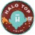 Halo Top Dairy-Free & Soy-Free Vegan Candy Bar Frozen Dessert Perspective: top