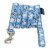 Touchdog Caliber Designer Embroidered Fashion Pet Dog Leash And Harness Combination Perspective: top