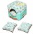 Touchdog Floral-Galore Convertible and Reversible Squared 2-in-1 Collapsible Dog House Bed Perspective: top