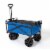Seina Manual Steel Frame Folding Beach Wagon - Blue/Gray Perspective: top