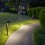 Contemporary Square Solar Path Light with 3 Ground Stake Mounting Options Perspective: top