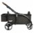 Keenz Class Baby Toddler Kids Stroller Wagon with 1 Touch Brake & Canopy, Black Perspective: top