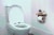 Bamboo Single Toilet Paper Holder with Shelf Perspective: top