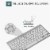 Mini Wireless Keyboard And Mouse Set Waterproof 2.4G Compatible with Mac Apple PC Computer Perspective: top