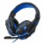 3.5mm Gaming Headset Mic LED Headphones Stereo Bass Surround For PC Xbox One PS4 (black-blue) Perspective: top