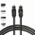 Gold TOSLink Fiber Optical Optic Digital Audio Cable SPDIF Sound Bar Cord (15 ft) (1.5 FT) Perspective: top