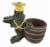 `I Love Vino` Chef Toad Wine Cooler and Corkscrew Holder Perspective: top