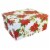 Christmas Xlrg Magnetic Closure Box.. Rigid Christmas Decor Gift 1840Flower Perspective: top