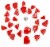 Geomag Kor Egg - Red - 55 Piece Creative Magnet Playset Perspective: top