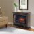 Pleasant Hearth Sheridan Mobile Infared Fireplace - Espresso Perspective: top