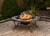 Pleasant Hearth Olivia Slate Top Fire Pit Perspective: top
