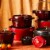 Staub Cast Iron 4-qt Round Cocotte - Grenadine Perspective: top