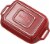 Staub Ceramic 2-pc Rectangular Baking Dish Set - Rustic Red Perspective: top