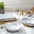 Staub Ceramics 3-pc Mixed Baking Dish Set - White Perspective: top